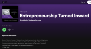 Mind of Business Podcast with Barbara Waxman on Entrepreneurship Turned Inward